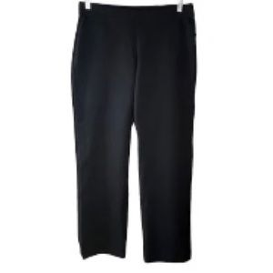 EILEEN FISHER  Stretch Pants Straight Leg Elastic Waist Black Women Small Petite
